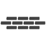 Dix aimants rectangulaires Discofix magnetoplan noir