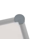Magnétique, 1 200 x 900 mm Tableau blanc plastifié 2000 pro MAUL - Coin arrondi du cadre aluminium MAUL 2000 MAULpro