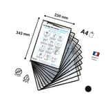 Pochette Tarifold antimicrobienne inox djois, cotes et pictogrammes