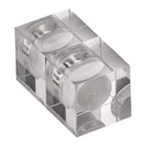 Aimant cube acrylique MAUL, gros plan
