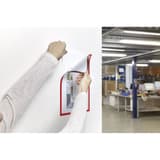 Document changé dans un cadre magnétique magnetofix rouge