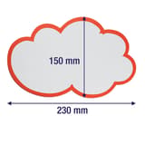 230 x 150 mm, paquet de 20, blanc et rouge Nuages de modération autocollants FRANKEN - Nuage de modération autocollant FRANKEN, autre vue