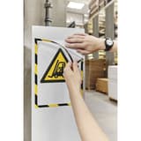 Panneau de sécurité dans un cadre magnétique magnetofix SAFETY jaune et noir