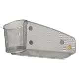 Pot de rangement magnétique ALBA MESHTAB en acier perforé gris