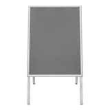 Stop-trottoir porte-affiche EUROPEL Classic 25 mm A1, cadres aluminium argent