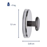 Cotes et force de l'aimant à bouton MAUL Ø 51 mm