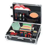 Valise d'animation FRANKEN Trainer à roulettes, ouverte
