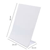 Cotes du présentoir de table pliable sigel A4