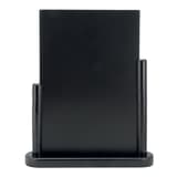 Ardoise de table ELEGANT Securit noir A4, de face
