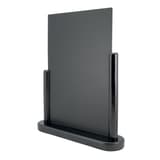 Ardoise de table ELEGANT Securit noir A4, de trois-quarts