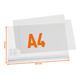 Cotes de la pochette d'affichage étanche DURABLE