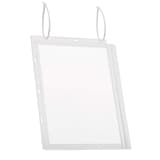 Pochette étanche DURABLE suspendue par ses serre-câbles, en portrait