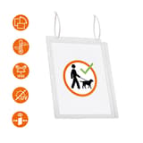 Pictogrammes d'usage de la pochette étanche DURABLE