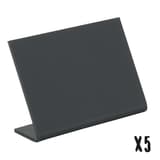 Ardoise de table inclinée Securit L-SHAPE A8, lot de 5, le lot