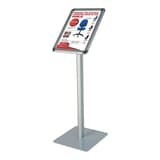 Porte affiche sur pied FRANKEN Standard en portrait, cadre clic-clac aluminium