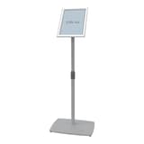 Porte affiche sur pied réglable FRANKEN Universal A4, cadre clic-clac aluminium