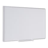 Tableau blanc Bi-Office New Generation vu de biais, auget en bas du cadre