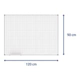 Cotes du tableau blanc quadrillé MAUL 1 200 x 900 mm