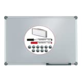 Kit tableau blanc argent MAUL 2000 MAULpro avec ses accessoires