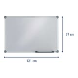 Cotes du tableau blanc argent MAUL 1 200 x 900 mm