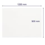 Cotes du tableau blanc en verre FRANKEN 1 200 x 900 mm