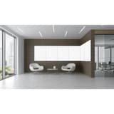 Magnétique, 1 200 x 900 mm Tableau blanc en verre design FRANKEN - Rangée de tableaux blancs en verre FRANKEN dans un salon