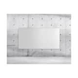 Tableau blanc sans cadre Tile Bi-Office sur un mur en béton