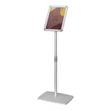 Porte affiche sur pied nobo Essence A4, cadre clipsable aluminium argent