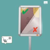 Cadre rotatif du porte affiche sur pied nobo Essence A4