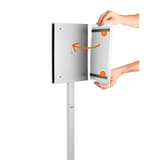 Pochette magnétique étanche du DURABLE INFO STAND OUTDOOR