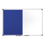 Tableau mixte Bi-Office Maya blanc et feutre bleu, vue de face