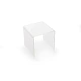 Podium carré en acrylique deflecto, grand cube de 127 mm