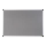 Tableau feutrine magnétique Bi-Office Maya Combonet gris, cadre aluminium