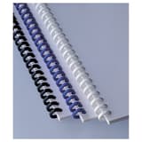 Peignes de reliure plastiques réouvrables A4 Peignes ClickBind A4 8 mm, blancs GBC - Vue groupée