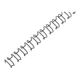 Peignes de reliure métalliques A4, pas US Peignes métalliques MultiBind A4 21 boucles 10 mm, noirs GBC - Peigne métallique GBC MultiBind noir A4 21 boucles 10 mm