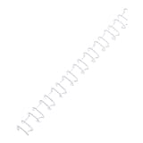 Peignes de reliure métalliques A4, pas US Peignes métalliques MultiBind A4 21 boucles 10 mm, blancs GBC - Peigne métallique GBC MultiBind blanc A4 21 boucles 10 mm