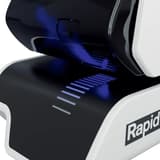 Guidage lumineux à DEL de l'agrafeuse électrique Rapid Supreme 5025E blanche.