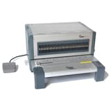 Perforateur électrique RECOsystems Changer Punch 2 avec sa pédale, bloc-outil en place