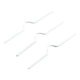 Crochets pour calendrier, reliure métallique Crochets de calendrier 100 mm, blancs WYNSTOR - Trois crochets de calendrier blancs pour reliure par anneaux métalliques, sur fond blanc