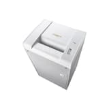 Vue de trois quarts du destructeur de documents DAHLE 419 Professional 3,9 x 40 mm, capot et panneau de commande