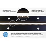 Raineuse micro-perforatrice semi-automatique 450 mm GPM 450 SA CYKLOS - Lame de micro-perforation 30 TPI et lame de perforation 7 TPI de la raineuse Cyklos GPM 450 SA