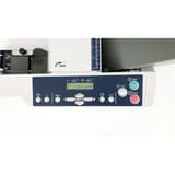 Plieuse de documents A3 TF MEGA-M plus HEFTER — Panneau de commande de la plieuse Hefter TF MEGA-M plus avec écran, compteur et touches Start, Test et Stop