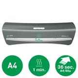 La plastifieuse à pochettes Leitz iLAM Office A4 : format A4, 1 minute de chauffe, une feuille A4 en 36 secondes