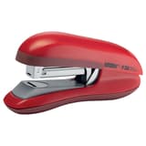 Agrafeuse de bureau à plat Rapid Fashion F30 rouge, vue de trois quarts.