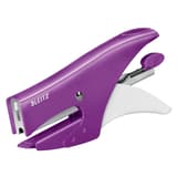 Pince agrafeuse Leitz WOW 5531 violette, vue de trois quarts.