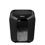 Destructeur coupe croisée P4 LX50 Powershred noir FELLOWES — Vue de face - Fenêtre de visualisation du remplissage du bac - Destructeur de papier Fellowes