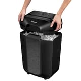 Destructeur coupe croisée P4 LX70 Powershred noir FELLOWES — Bloc de coupe pose sur son bac - destructeur de papier fellowes