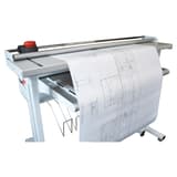 Combiné plieuse et coupeuse de plans électrique Powercosinus Evo XL CHATEL REPROGRAPHIE — Vue coté avec plan
