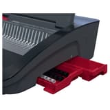 Perforelieuse électrique à peignes plastiques, 25 feuilles CombBind CB25E GBC - Compartiment de rangement accessoires