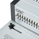 Dents d'ouverture du peigne et molette de réglage du perforelieur GBC CB25 Pro